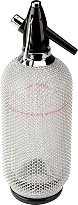 Сифон для газирования воды P.L. Barbossa SDSP0001-SV B'Guys 1000 мл d=12 см h=36,4 см (стекло / металл / пластик) серый