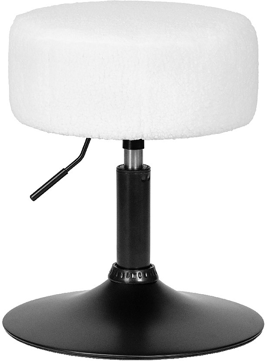 Пуф DOBRIN 2050-LM DANNY BLACK (белый букле)