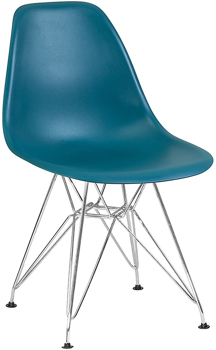 Стул обеденный DOBRIN 638APP-LMZL DSR (морская волна, хром)