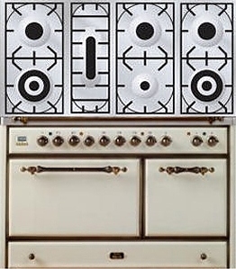 Газовая плита с духовым шкафом ILVE MCS-1207D-E3