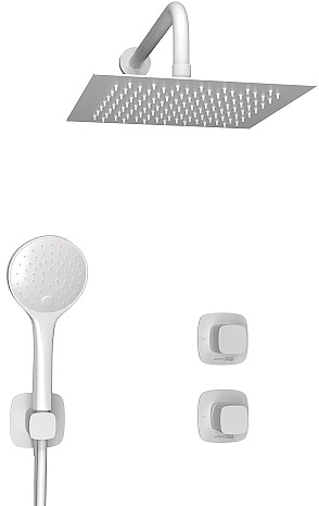 Встраиваемый комплект для душа Wasserkraft Saale 9500 A9551.266.146.254.328.156.155 белый