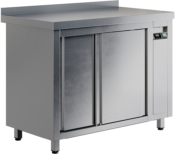 Стол тепловой Restoinox Т-СПЗК-11/7-Б закрытый с бортом