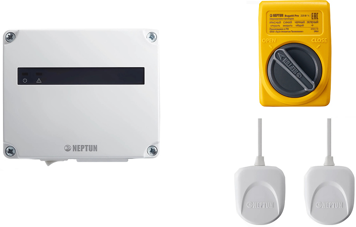 Система защиты от протечек воды Neptun Bugatti Base Light 1/2 дюйма (проводная, 1 кран Bugatti Pro 220)