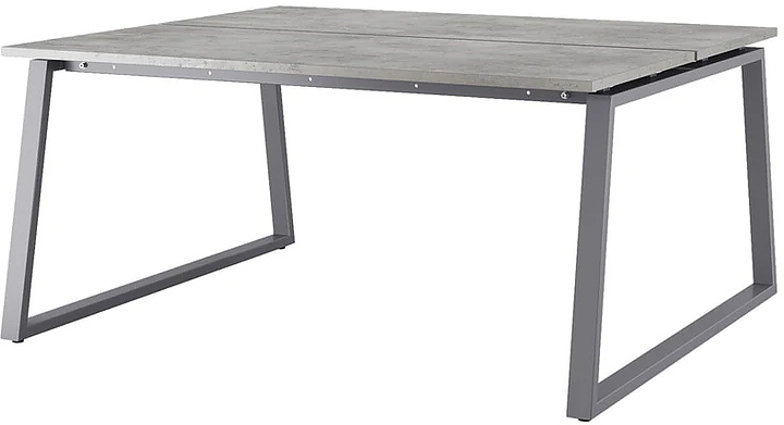 Стол офисный КОБОР TR/2-140/120 graphite/chicago