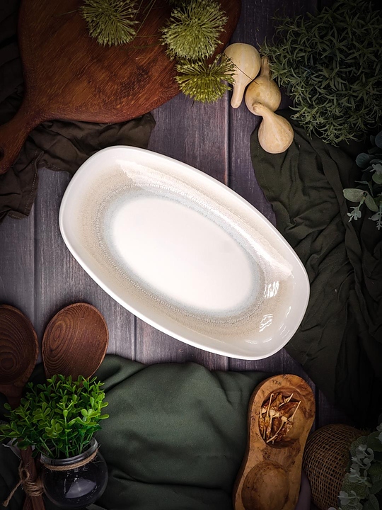 Блюдо сервировочное Porland Pioli Venus 11ML34 PL d=34 см (фарфор) овальное