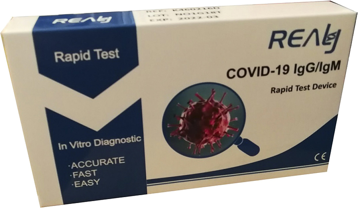 Экспресс-тест на COVID-19 и наличие антител Realy Tech COVID-19 IgM/IgG 1шт.