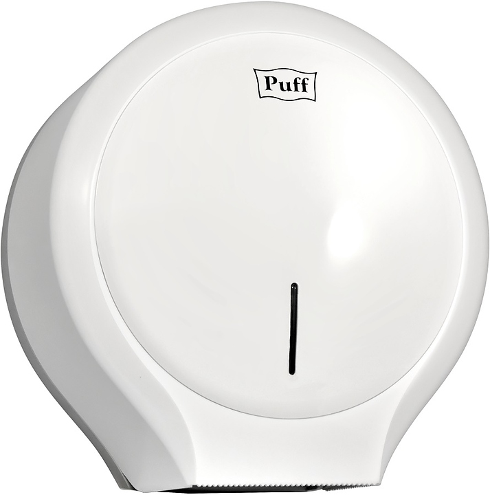 Диспенсер туалетной бумаги Puff 7135 с замком (АБС-пластик) белый