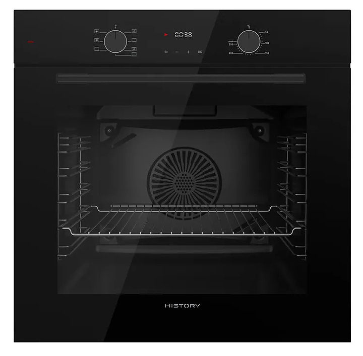 Духовой шкаф встраиваемый HiSTORY OE779L.MBK 70 л, черный
