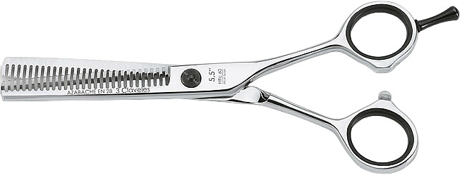 Ножницы парикмахерские филировочные 3Claveles Azabache EN 12794