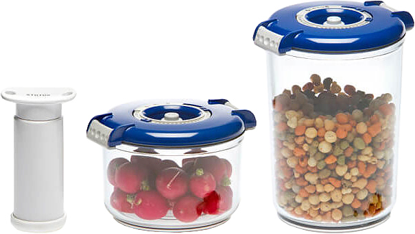 Набор вакуумных контейнеров Status VAC-RD-Round синий