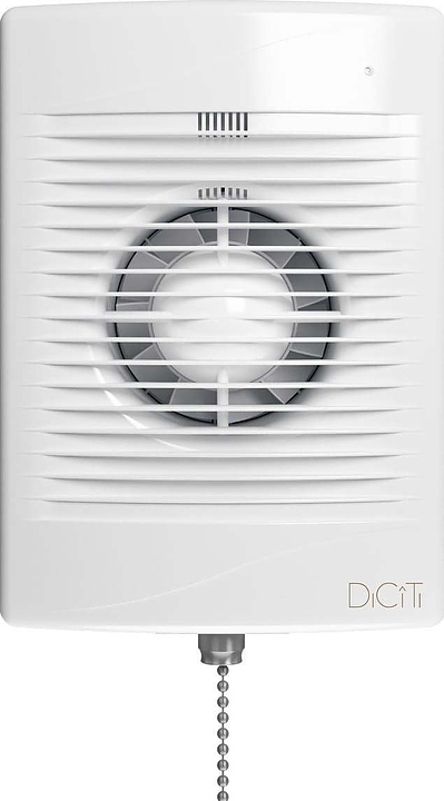 Вентилятор вытяжной DiCiTi STANDARD 4HT-02 с датчком влажности, таймером и выключателем