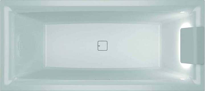 Ванна RIHO STILL SQUARE LED R 170x75 см, акрил