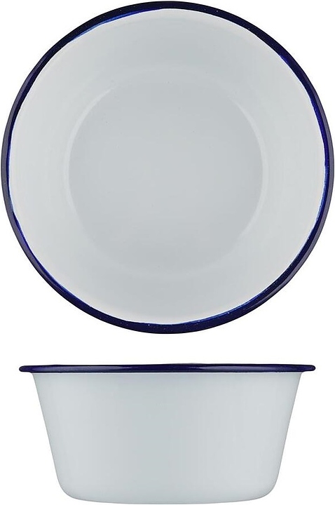 Салатник Sunnex CEB2050 Blue Rim 2250 мл d=20,5 см h=10 см (эмалированная сталь)