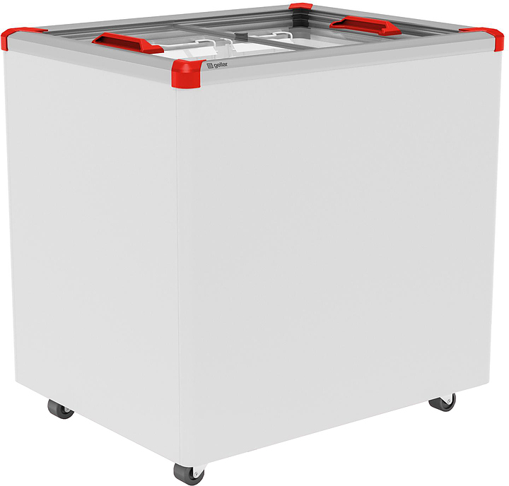 Ларь морозильный Frostor GELLAR FG 250 C V25 (алюминий) красный (R290)