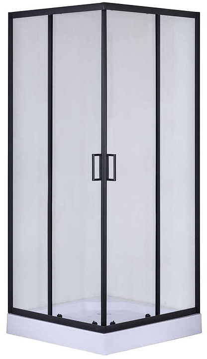 Душевой уголок Taliente CBled TA-08082-1CB 80х80х195 см матовый черный