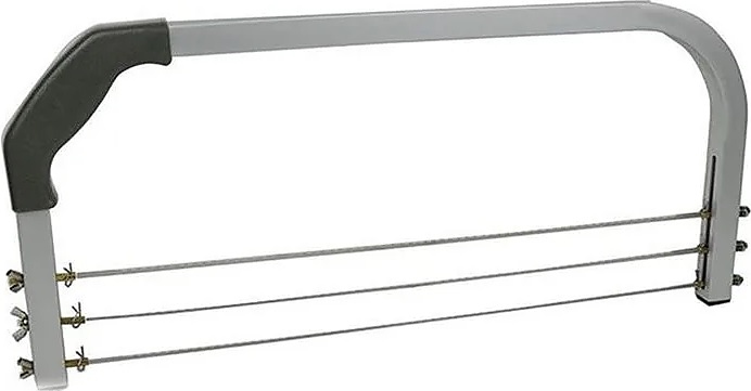 Нож-пила кондитерский Restopit рп320 с 3 лезвиями l=45,5 см (алюминий) с пластиковой ручкой