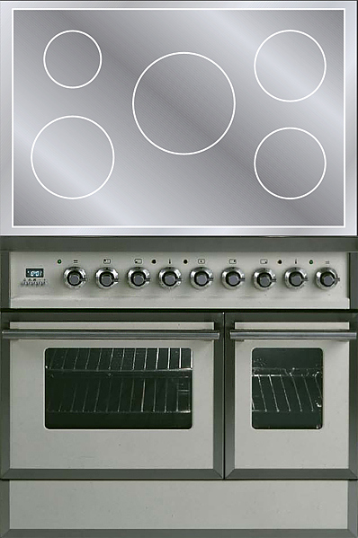 Индукционная плита с духовым шкафом ILVE QDCI-90W-MP