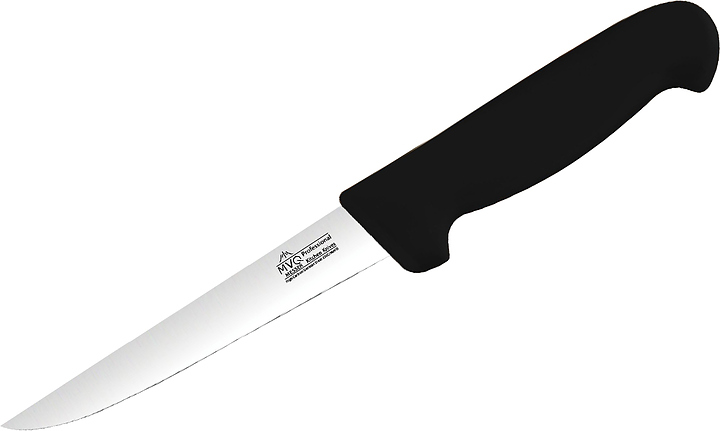 Нож обвалочный MVQ Profi Messer широкое изогнутое лезвие 15 см