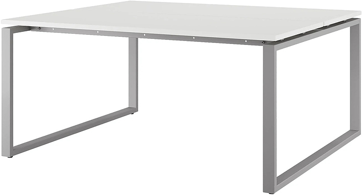 Стол офисный КОБОР O1/2-140/140 aluminum/premium