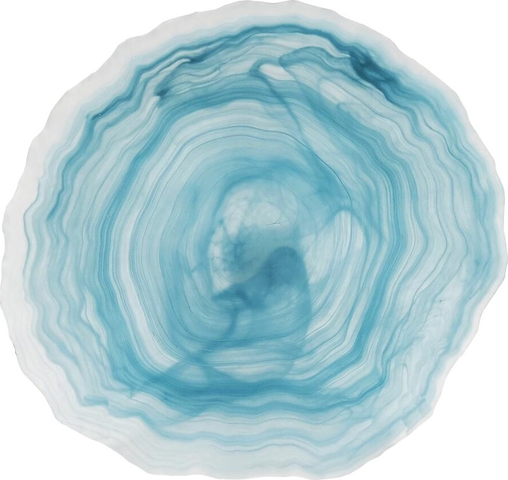 Тарелка P.L. Proff Cuisine Blue Sanset 1Q2081-6106SX d=24 см h=2 см (матовое стекло) голубая