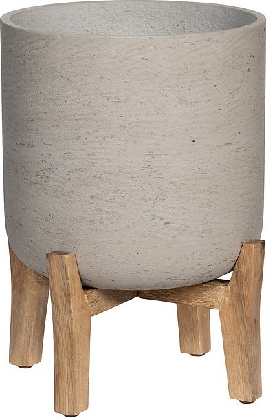 Кашпо Pottery Pots Charlie (47х62,5 см) с подставкой, бежевое
