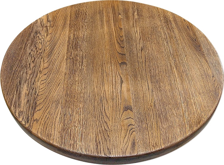 Столешница Sheffilton SHT-ТT 80 (дуб) круглая брашированный коричневый дуб