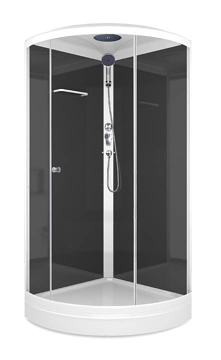 Душевая кабина Domani-Spa Simple 99 DS01Sm99LBCl00 90х90 см