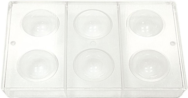 Форма для шоколада P.L. Proff Cuisine 73038040 "Полусфера" 6 ячеек