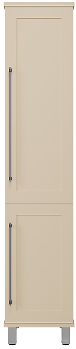 Шкаф-пенал Misty Марта-35 36х165 см, с бельевой корзиной, правый, бежевый