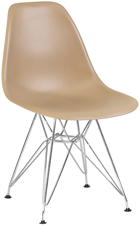 Стул обеденный DOBRIN 638APP-LMZL-N DSR (бежевый, хром) 4 шт.