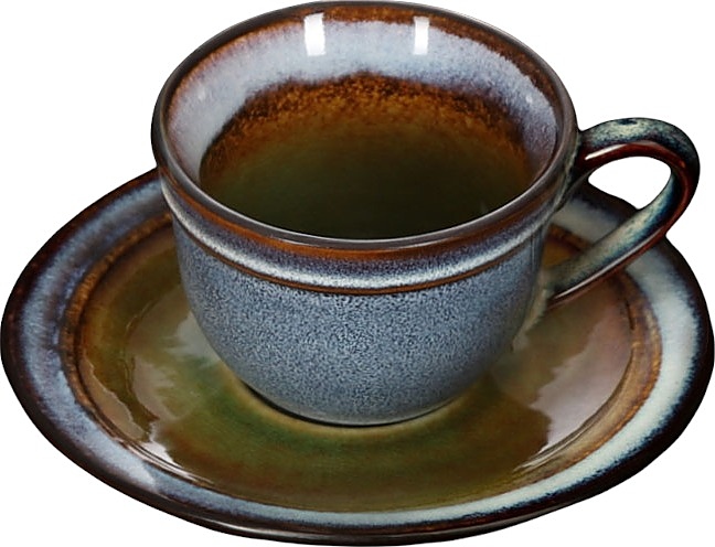 Пара чайная Corone Verde HL934830+HL934840 290 мл сине-зеленая