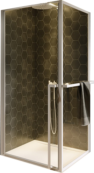Душевой уголок RIHO LUCID GD201 100x90x200 см, белый