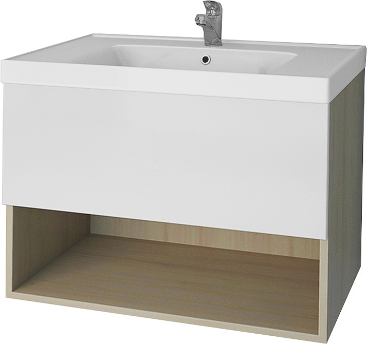Тумба Dreja Perfecto 70 99.0802 67 см, дуб галиано/белый