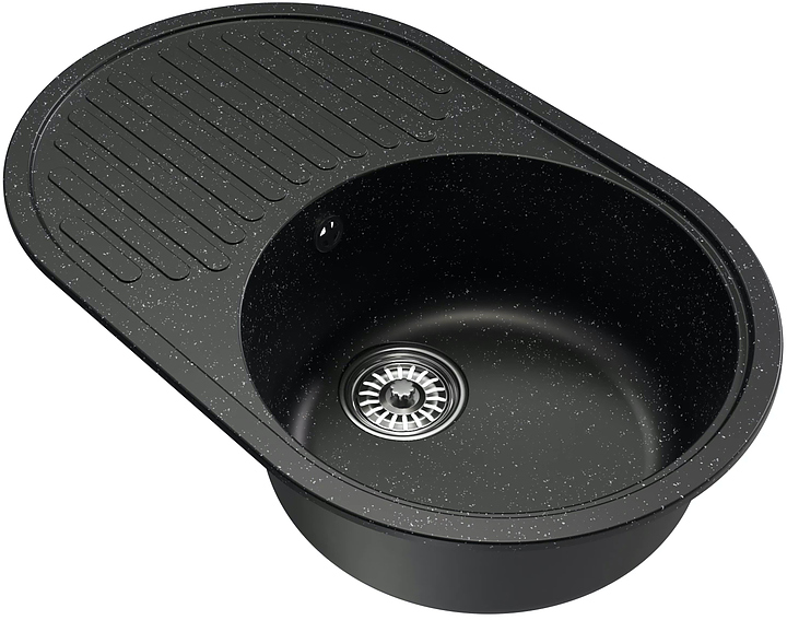 Мойка кухонная Mixline ML-GM16 73х46 cм, черная