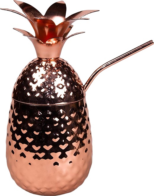 Стакан для коктейля P.L. Proff Cuisine "Ананас" 493 мл (нерж. сталь) медный