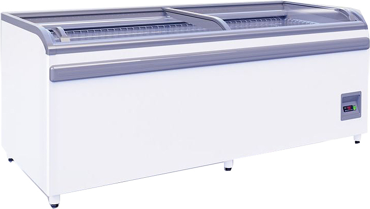 Ларь-бонета ITALFROST (CRYSPI) ЛБ М 2500 серый верх. бампер