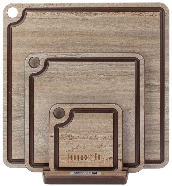 Набор сервировочных досок ComposeEat ProFashion NPG30406KL6 3 шт, травертин капучино