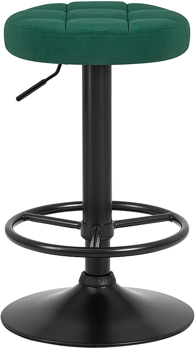 Табурет барный DOBRIN 5008-LM-N BRUNO BLACK (зеленый велюр) 2 шт.