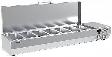 Витрина холодильная Carboma IKI A30 SM 1,6 (7 GN1/4) с крышкой