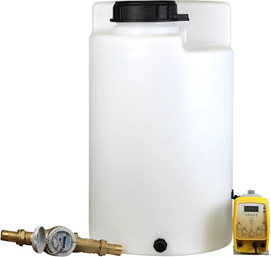 Комплекс дозирования SpaceAqua Dose 803-IMP, емкость 100 л, счетчик Dn25