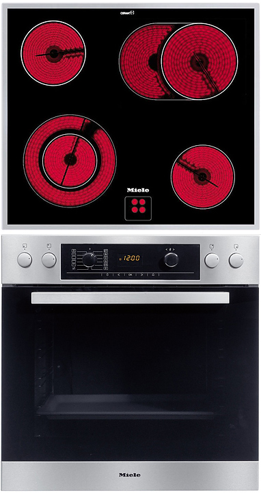 Встраиваемый зависимый комплект Miele H 5241 E + KM 6013