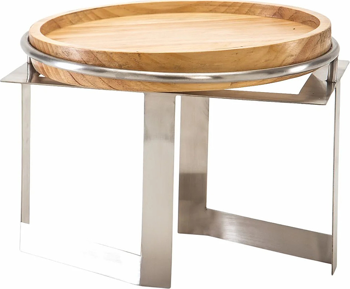 Набор фуршетный P.L. Proff Cuisine 81240969 32х32х18 см подставка (металл) + блюдо (бук)