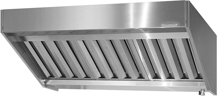 Зонт вытяжной пристенный Mecon Norma Inox ЗВПн 1800х1000х400 мм (полуоткрытый)