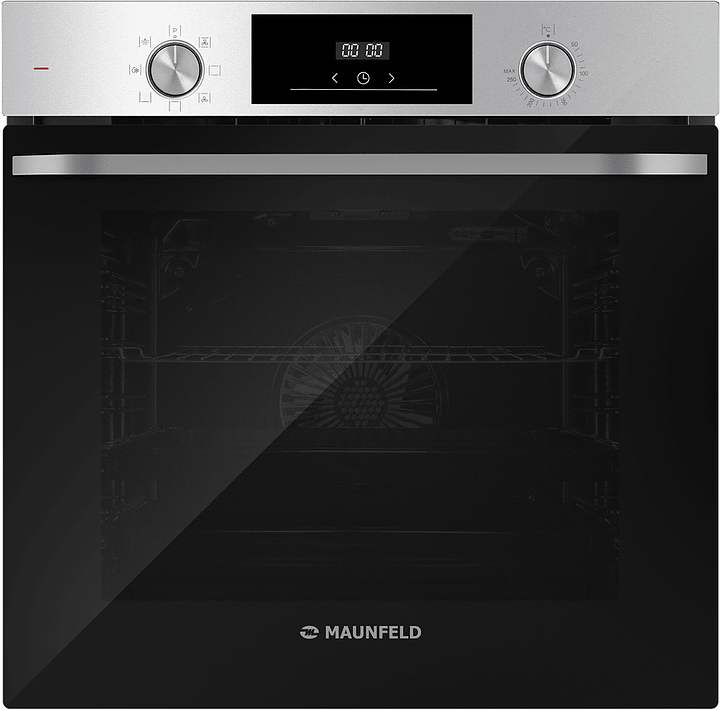 Духовой шкаф Maunfeld FEOH7872S черный / стекло / нерж. сталь