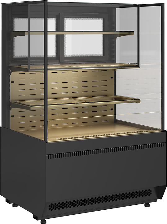 Витрина кондитерская комбинированная Carboma KC70 VV/VV 1,3-2-1 Standard боковина прямая версия 2.0 (9005-0109)