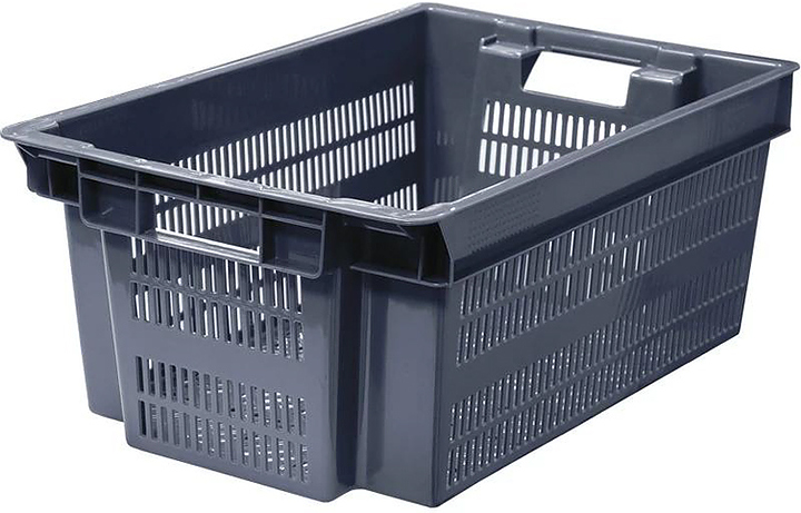 Ящик для овощей и фруктов ТАРА.РУ 125 ВС 600х400х250 мм серый