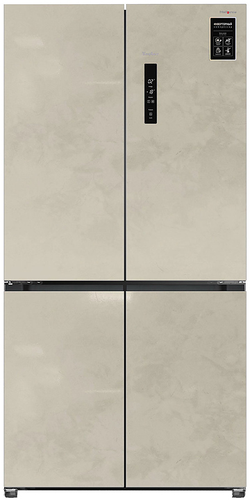 Многокамерный холодильник TESLER RCD-547BI MARBLE BEIGE 547 л, бежевый