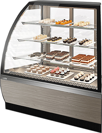 Витрина кондитерская Chilz VETE LUX AN серый, вяз тоссини