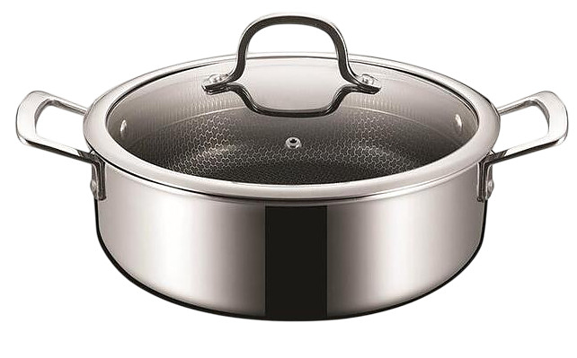 Кастрюля P.L. Proff Cuisine New Kitchen Grid 812802389 3.4 л 24х8 см нержавеющая сталь, индукция