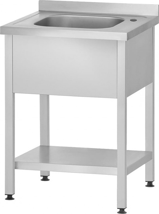 Ванна моечная Mecon Profi Inox ВМЦп 700х600х860 мм (1 м/о 500х400х250 мм) ножка профильная